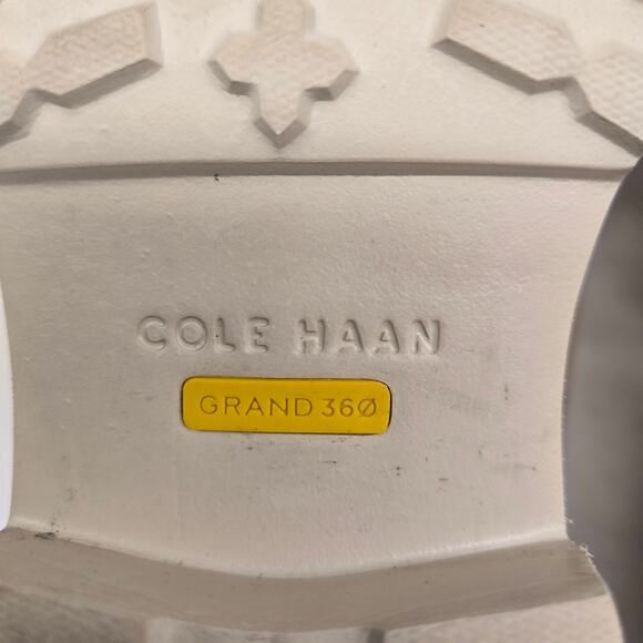 Cole Haan Grand 360 Size 9.5 Tan Suede Geneva Chain Loafer Flats with Lug Soles - Picture 10 of 10